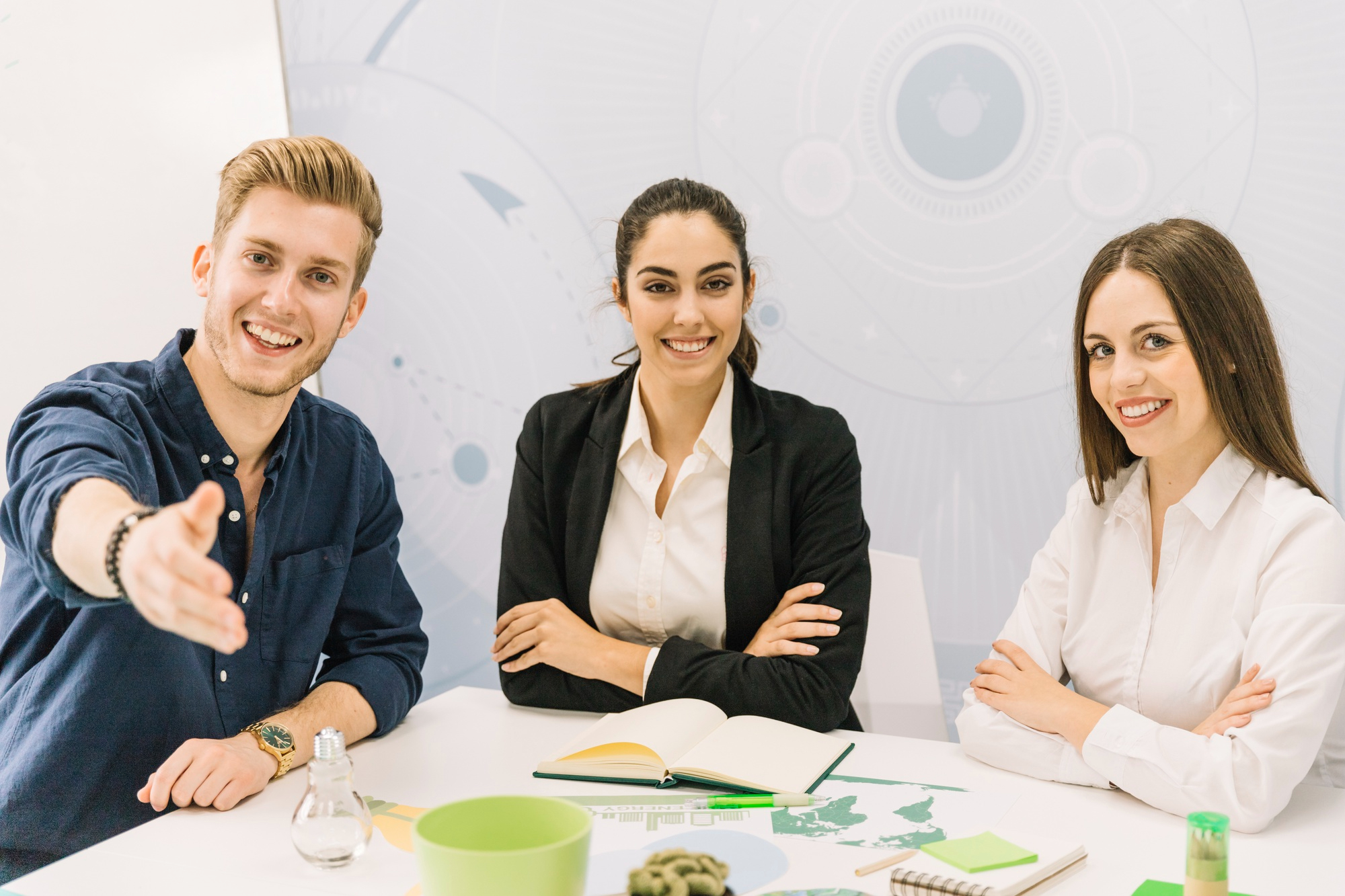 portrait-happy-male-female-businesspeople-looking-camera